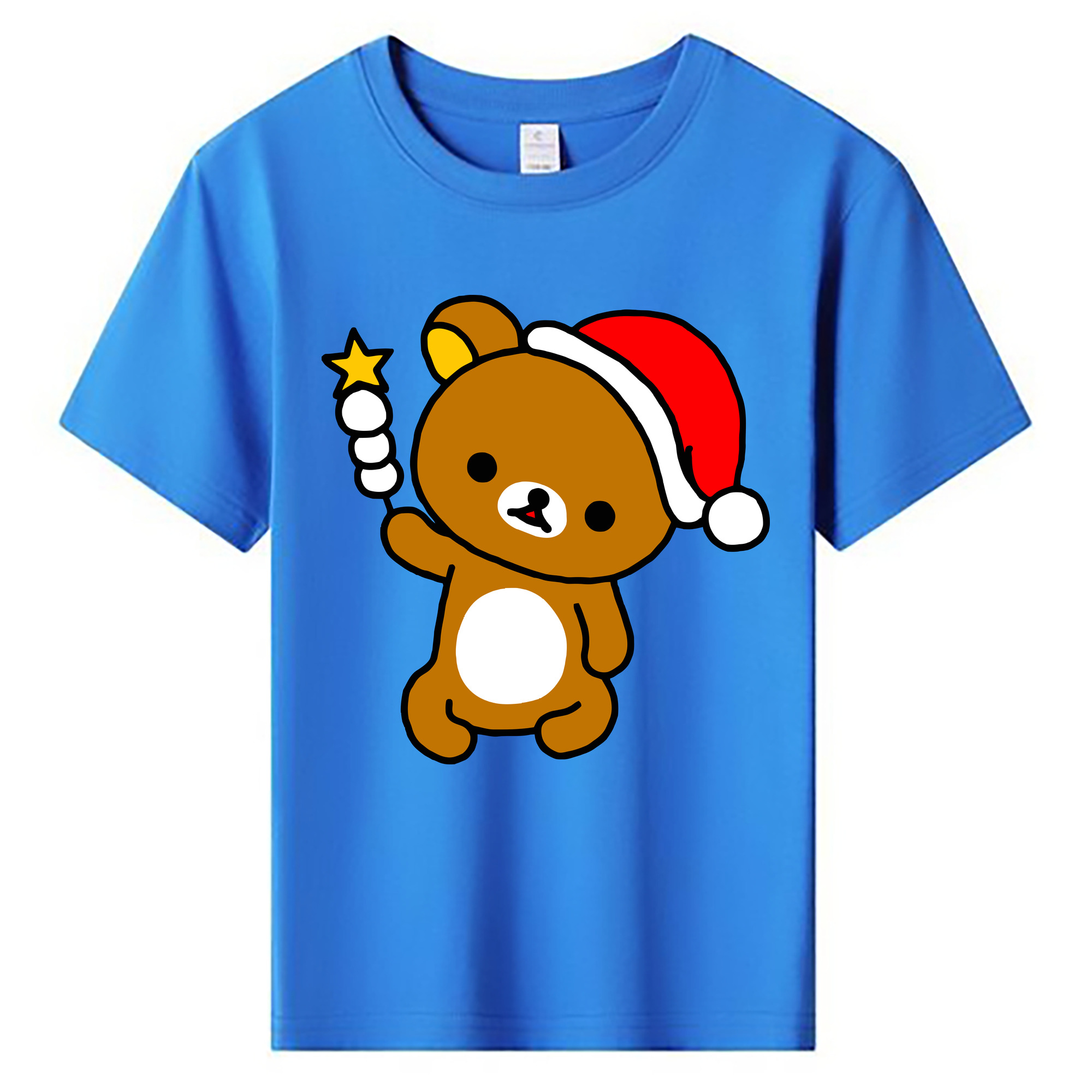 （画像用） リラックマ リラックマ キイロイトリ Rilakkuma Korilakkuma Kiiroitori 綿100％キッズTシャツ（フロントプリント）